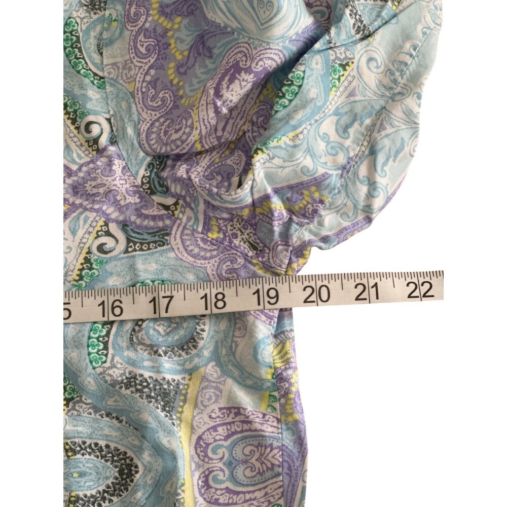 Miss Elaine Relax Paisley V-Neck Nightgown Housed… - image 8